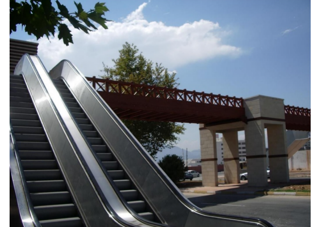 Antalya Pedestrian Overpass with Escalator and Disabled Elevator